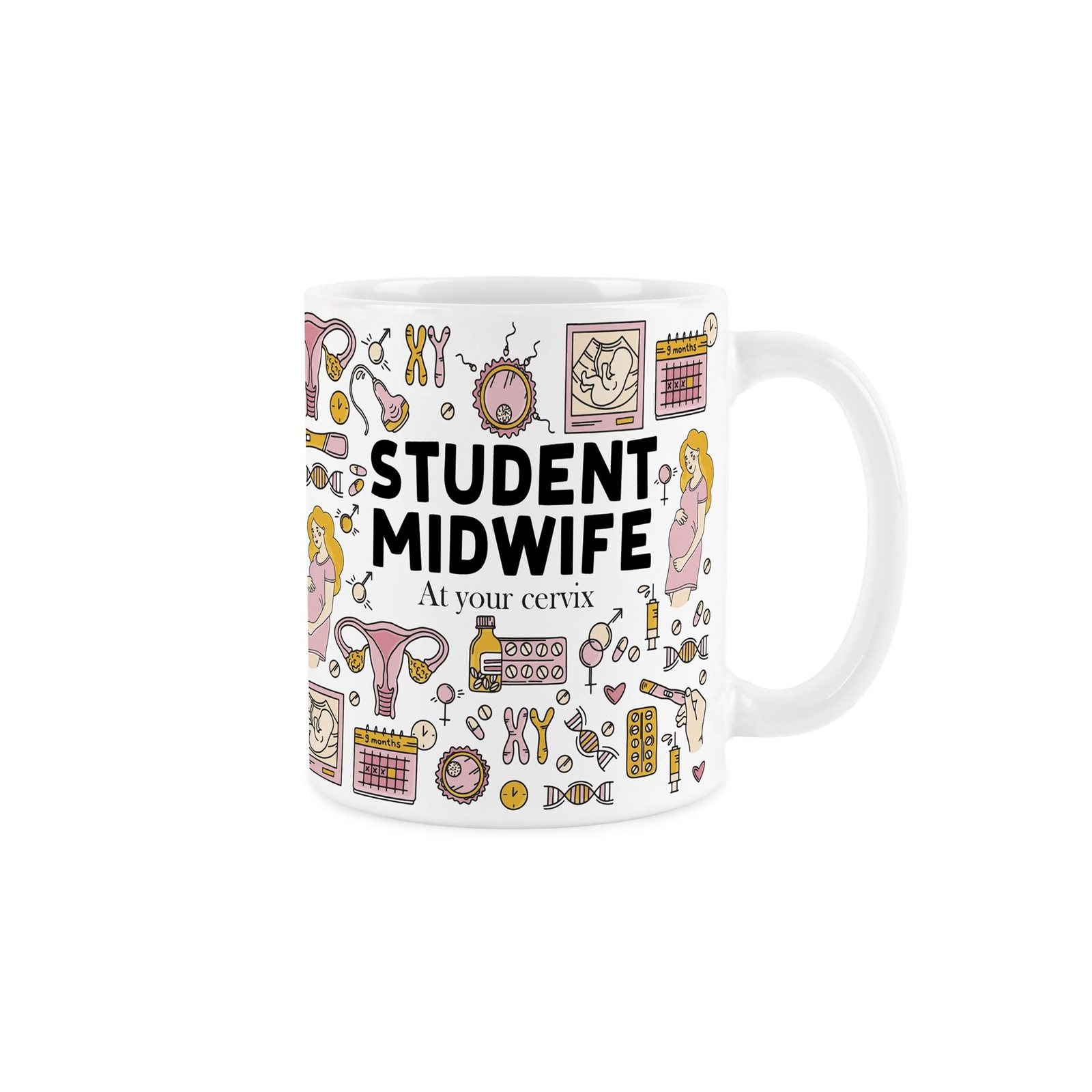 Student Midwife Mug - Funny Trades Novelty Gift - Tea/Coffee White Ceramic Cup