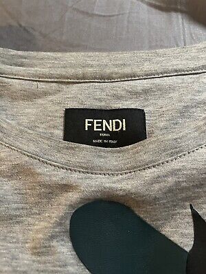 Fendi T-Shirt Monster Face Bag Bugs Eyes Camo Sz 52 / US L | eBay