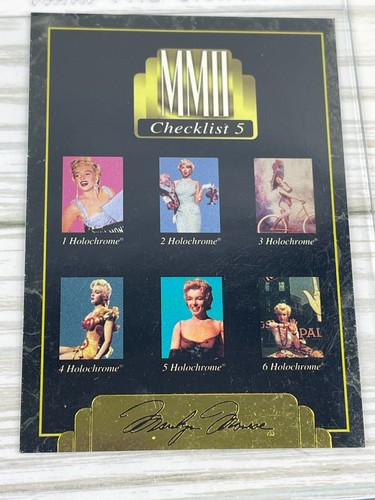 Marilyn Monroe Trading Cards #'s 191,195,196 & 200 1995 Sports Time. Inc - Bild 5 von 7