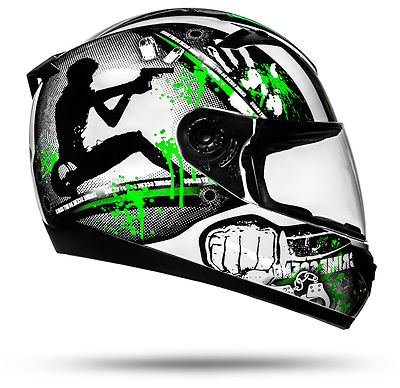 ATO Moto GUN Motorradhelm mit Visier Top Helm zum Top Preis Größe S ECE 2205