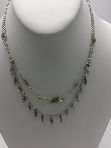 Lucky Brand TwoTone Bee Layer Necklace - Silver-Tone Gold-tone mixed metal L 60 - Picture 4 of 6