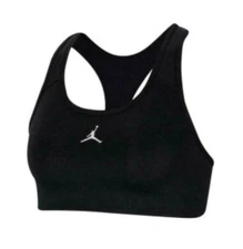 Nike Women's Air Jordan Jumpman Sport  Mid-Support Padded Bra Black FB6872-010 i