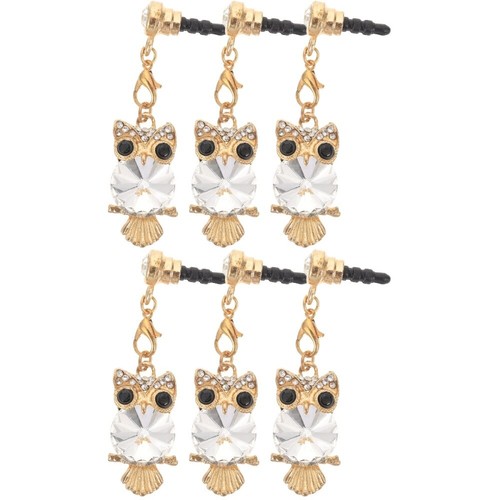 2 Count Rhinestone Owl Dust Plug Miss Headphone Ear Covers Earphone Jack - 第 12/12 張圖片