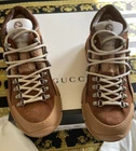 NOUVELLES BOTTES BASKETS 100 % AUTHENTIQUES GUCCI FLASHTREK MONOGRAMME 521680 GG G 9 US 9,5