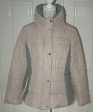 Women's Next Petite Mink Coloured Puffer Jacket. Pre-loved.