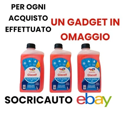 3 LITRI LIQUIDO ANTIGELO ROSSO TOTAL GLACELF AUTO SUPRA 2F