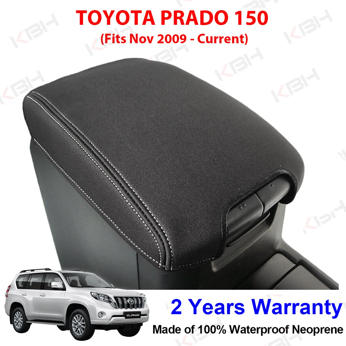 Fit 2009 2023 Toyota Prado 150 Neoprene Wetsuit Center Console Lid