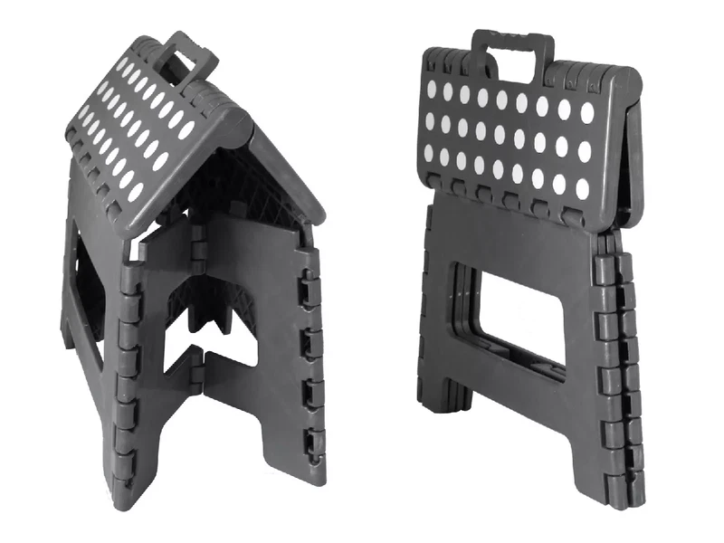 KYNAST Tools Klapphocker Tritt-Hocker Grau faltbar Griff 29x22x22cm max, 150kg - Bild 4 von 4