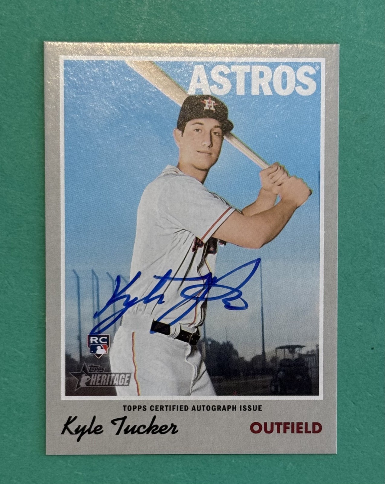 2019 Topps Heritage Real One Auto Kyle Tucker #ROA-KT Rookie Auto RC