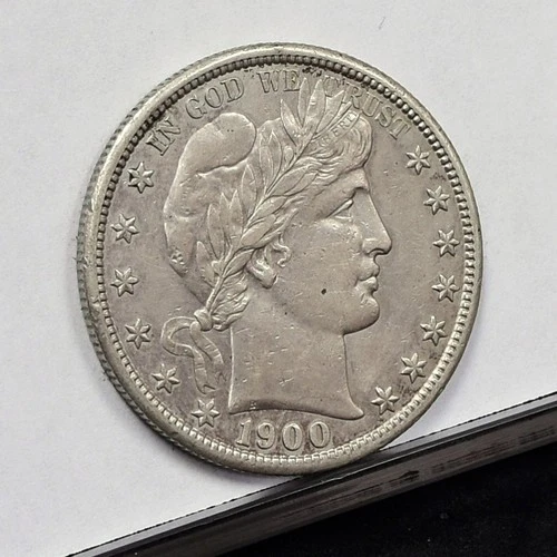 1900-S Barber Half Dollar - XF Details, Old Cleaned (#59184-L)