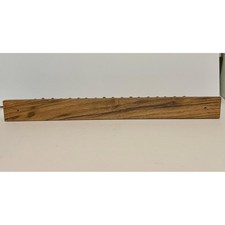 Vintage Wooden Tie Rack Organizer Wall Mount 36 Pegs Hanger Belt Scarf Display