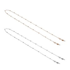 Stylish 2pcs Eyeglasses Chain Anti-slip Glasses Retainer Strap Rose