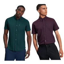 Ben Sherman Mens Signature Oxford Short Sleeve Shirt