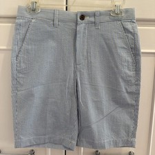 Crewcuts Shorts Boys Xl Blue Seersucker Shorts Size 12 NEW W TAG Preppy XL