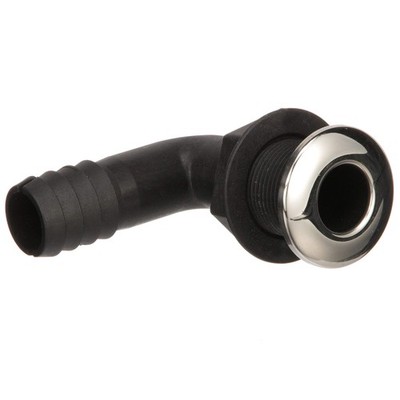 Seachoice 90-Degree Thru-Hull Connector 1-1/8'' Hose 1-3/8'' Hull White