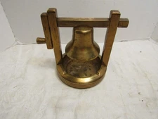 Vintage 1943 Heavy Solid Brass Bell Mortar Ashtray Trench Art