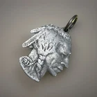 1937 Buffalo Nickel Cut-Out Pendant Indian Head Obverse 5.5mm Bail Vintage Coin