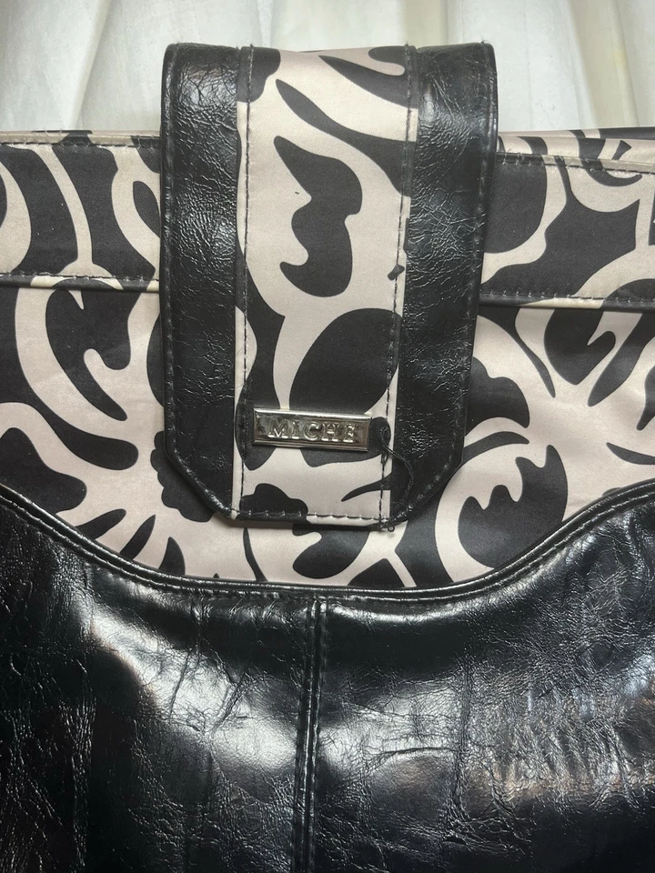 Miche-Vanessa Bolso Floral Blanco y Negro Shell Foto 2 de 4