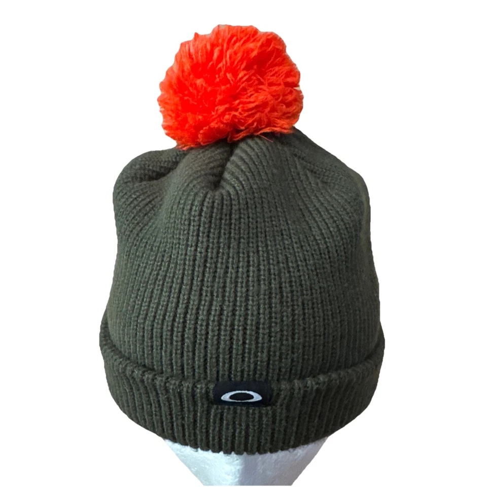 Oakley Pom Pom Gorro Snowboard Esquí Invierno Sombrero Acrílico Verde Talla Única Usado en Excelente Condición Foto 2 de 4