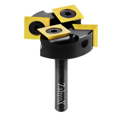 CNC Spoilboard Surfacing Router Bit, 1/4'' Shank, 4 Wings, 1-3/8'' Cutting Diam...