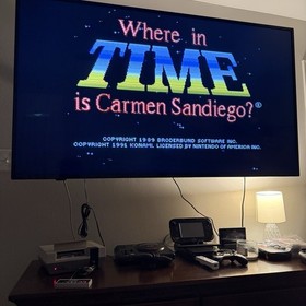 Where in Time is Carmen Sandiego? Nintendo NES Tested Authentic With Cover Great