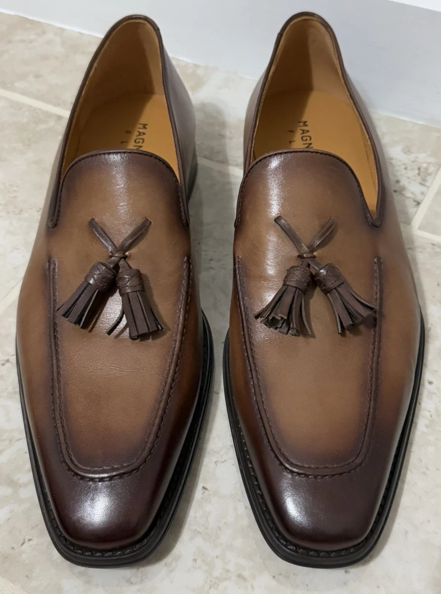 Magnanni Elegant Brown Suede Leather Men\'s Shoes Size 11.5M Magnanni | Shoes | Nwob Magnanni Brown Leather Loafers With  main image 3