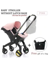 "4-in-1 Baby Stroller w/ Free Bag | Multi-Function Newborn Pram Pushchair"