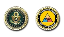 12th Armored Division "Hellcat Division" US Army Challenge Coin