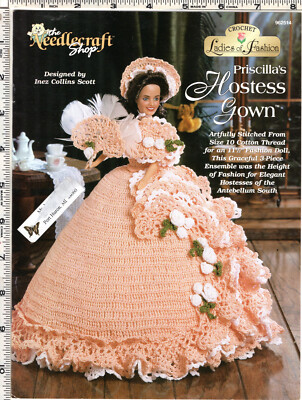 ''Priscilla's Hostess Gown  1996 The Needlecraft Shop Crochet Leaflet # 962514