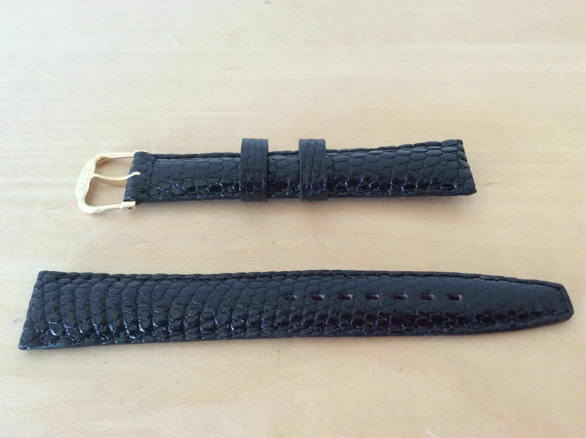 Bracelet De Montre COBRA En Cuir De Vachette Noir 18mm - Neuf Avec étiquettes