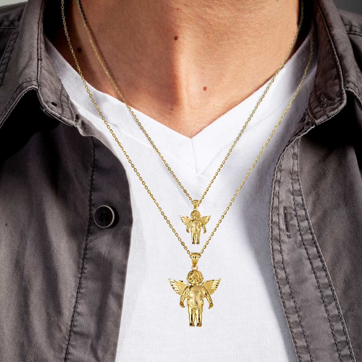 ANGEL Vintage 2007 Gold 未開封 箱付 キーホルダー付 Vintage Angel Pin Small Lapel Pin Gold Tone Guardian Angel Pin Pin