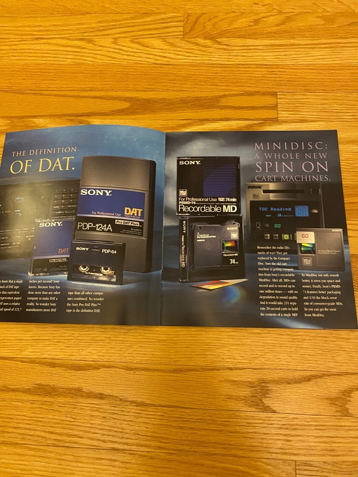 Sony Pro Digital Audio Master Media Disc DAT CD Cassette Tape VHS HI8 ...