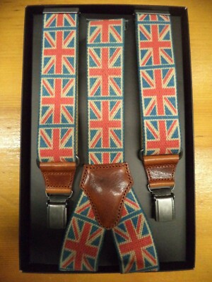 Union Jack/UK Strap - Vintage UK Flag - 100% Made in Italy