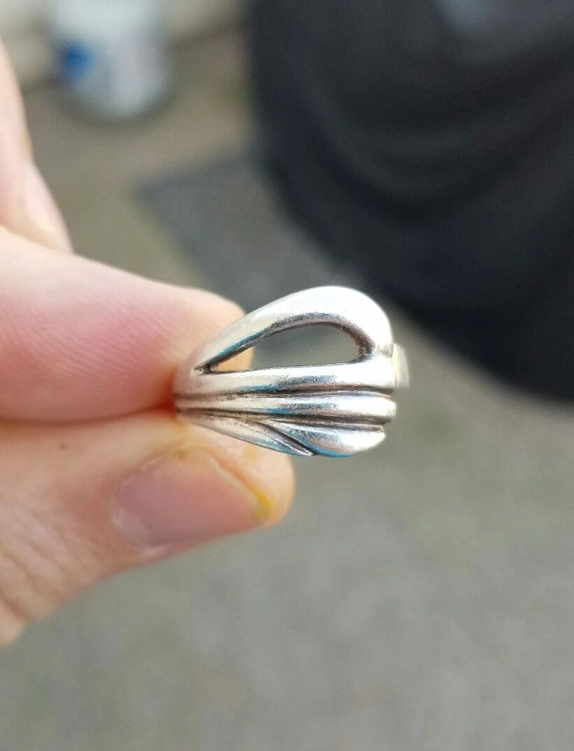 ANILLO DE PLATA ESTERLINA 925 ND DE COLECCI N DE DISE O FIRMADO ND