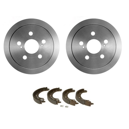 Complete Rear Brake Drum & Shoe Kit For Toyota Corolla & Prizm (Non-ABS) - Includes Bleeding Kit 8 thumbnail image