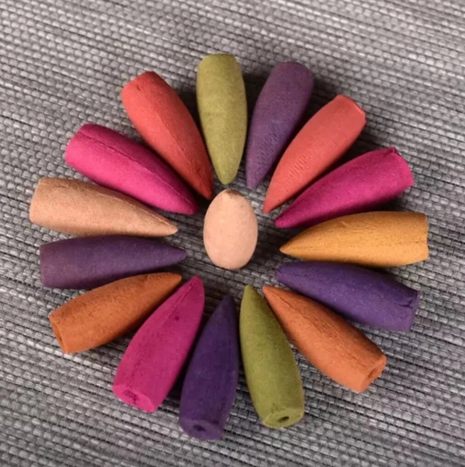 Big Backflow Incense Burner Cones Flower Flavor Smoke Bullet Cone 40/80/120Pcs - Image 4 of 4