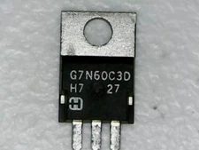 1 pcs HGTP7N60C3D TO-220  IGBT  600vdc 14a --REAL HARRIS PARTS
