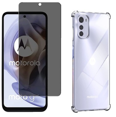Case Cover + Tempered Glass Anti Spy For Motorola Moto G14 G24 G34 G35 G55 G84