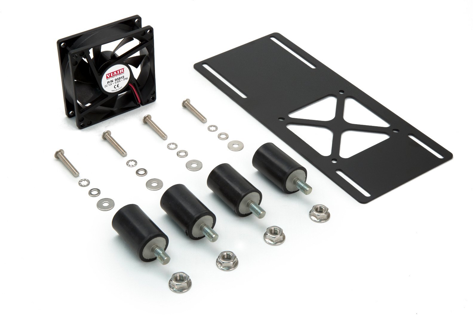 VIAIR IP68 Vibration-Isolated Cooling Fan with Mounting Bracket and Hardware