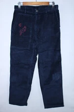 Carne Bollente Unisex Medium Navy Bue Corduroy Pants