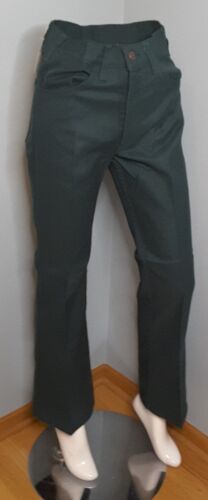 Deadstock Levi's GREEN Nuvo Flares Bells 646-4435 NWT 30W x 36L Sta-Prest 2nd Pr - Picture 1 of 12