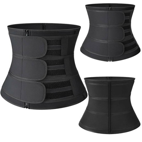 Damen Taillentrainer Neopren Gürtel Sauna Schweiß Body Shaper Bauch Abnehmen Gürtel - Bild 13 von 30