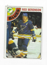 1978-79 TOPPS RED BERENSON #218 ST. LOUIS BLUES