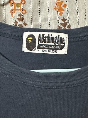 A Bathing Ape World Gone Mad ブラックスウェット A BATHING APE® Kids World Gone Mad Layered Crewneck | Bape
