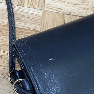 Vintage 80s HERMES Paris Blue Leather Travel Writing Case Vintage 80s HERMES Paris Blue Leather Travel Writing Case