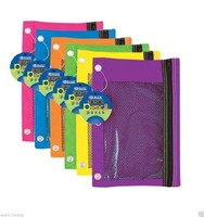 Bazic Bright Color 3-ring Pencil Pouch W/ Mesh Window, Case Of 24, New, Free Shi on sale Bazic Bright Color 3-ring Pencil Pouch W/ Mesh Window, Case Of 24, New, Free Shi on sale