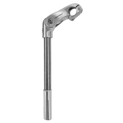 Promax Lenkervorbau Aluminium Winkel verstellbar mit Niro-Schaft 300mm Silber 