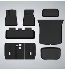 OtriFowd Tesla Model Y Floor Mats, Model Y Accessories 2021-2023,9 PCs 5-Seater
