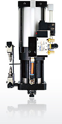 Hao Cheng Pneumatic Air Booster Piston Cylinder with Solenoid 6000kg 15mm Stroke