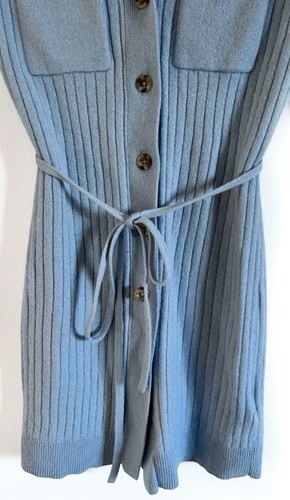 Reiss Pale Blue Wool Cashmere Thin Cardigan Size XS - Picture 11 of 17